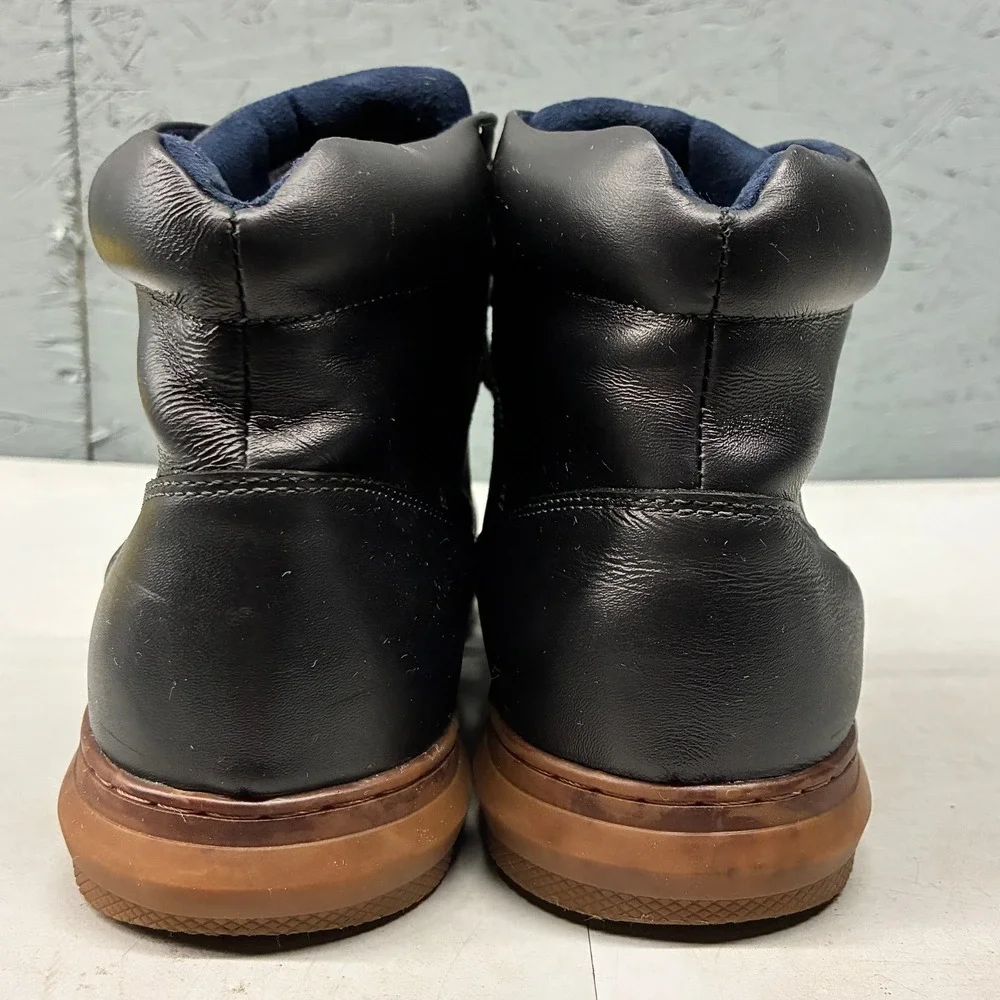 Arkbird Chukka Boots Men's 10.5 Black Leather Mid Top Lace Up Casual Work
